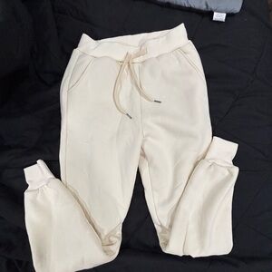 Kids Soft Cream Jogger Pants